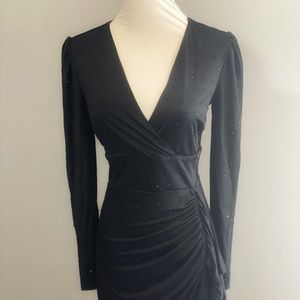 Guess long sleeve studded cocktail dress S